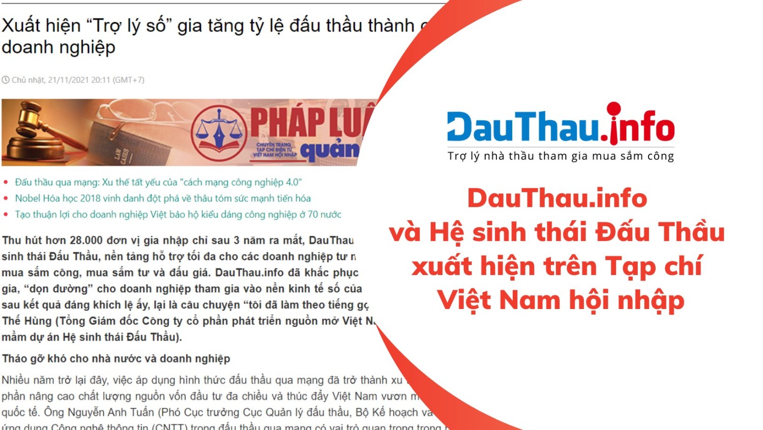 dauthau info va he sinh thai dau thau xuat hien tren tap chi viet nam hoi nhap