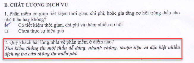 Khách hàng nói về DauThau info 5