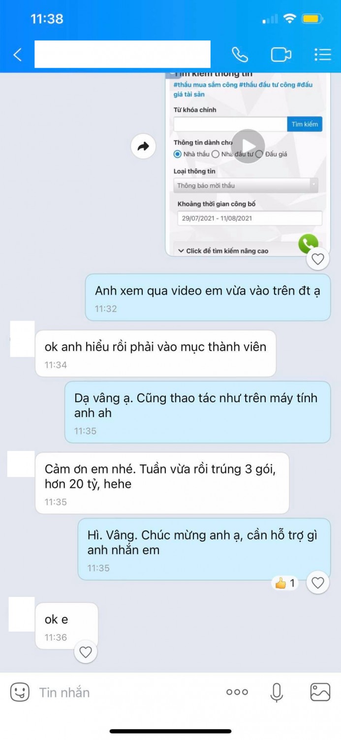 Khách hàng nói về DauThau info 9